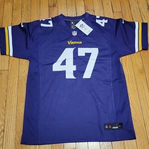 NFL Purple and White Men's Jersey